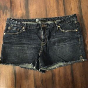 Mossimo Dark Denim Cut Off Shorts